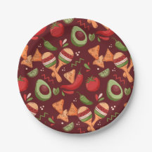 Comida Mexicana Vermelha e Verde