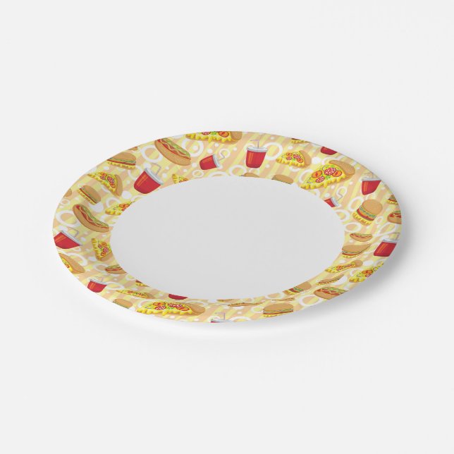 Prato De Papel Comida rápida (Inclinado)