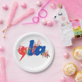 Prato De Papel Comma la Flowers