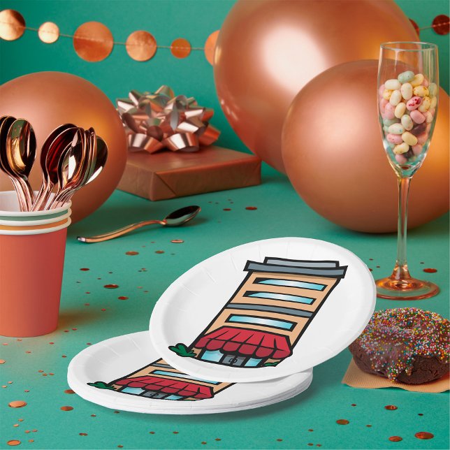 Prato De Papel Complexo de construção (Criador carregado)