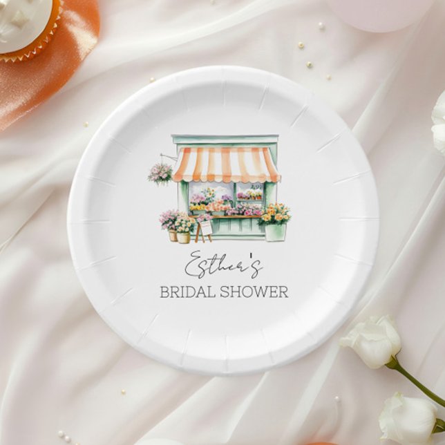 Prato De Papel Compro de Flores do Mercado Chá de panela de Aquar (Criador carregado)