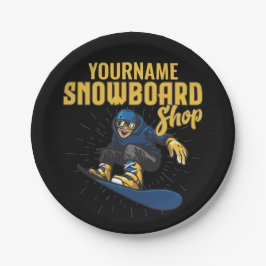 Prato De Papel Compro de Snowboard Personalizado da Borda de Neve