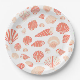 Prato De Papel Conchas do Mar | Praia do Oceano Fofa