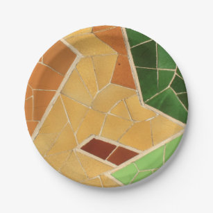Prato De Papel Condecoração de mosaicos