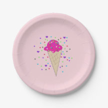 Cone de Sorvete com Confetes