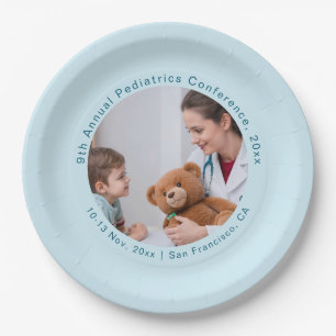 Prato De Papel Conferência Médica de Pediatria Infantil