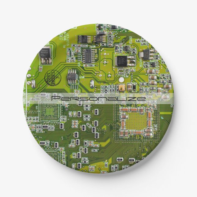 Prato De Papel Conjunto de circuito impresso Circuito verde PCB C (Frente)