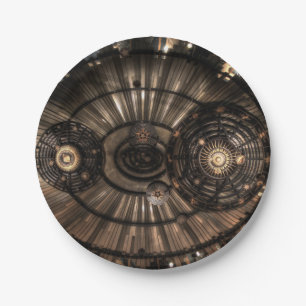 Prato De Papel Constelações Mecânicas Steampunk Zodiac