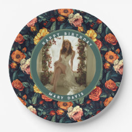 Prato De Papel Contemporary Rose Themed 80Th Birthday