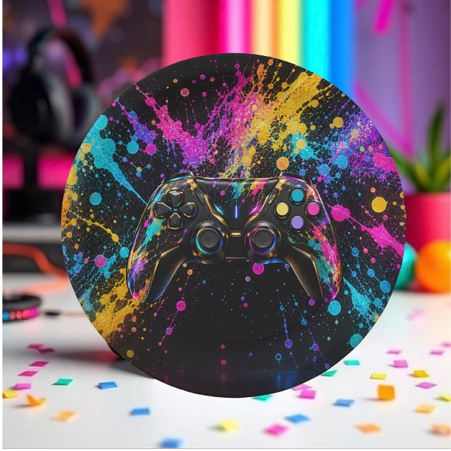 Prato De Papel Controle de Jogo (Gaming Controller Paper Plates )