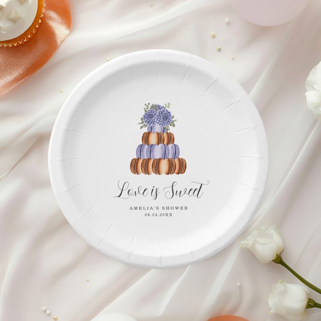 Prato De Papel Convite de Chá de Noiva Love Is Sweet (Criador carregado)