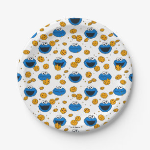 Prato De Papel Cookie Monster   C é para Cookie Padrão