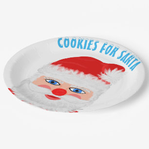 Prato De Papel Cookies para Papais noeis