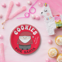 Cookies para Papais noeis Plate Red