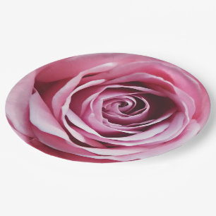 Prato De Papel Cor de água romântica romântica da flor da rosa ro
