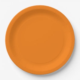 Prato De Papel Cor Laranja