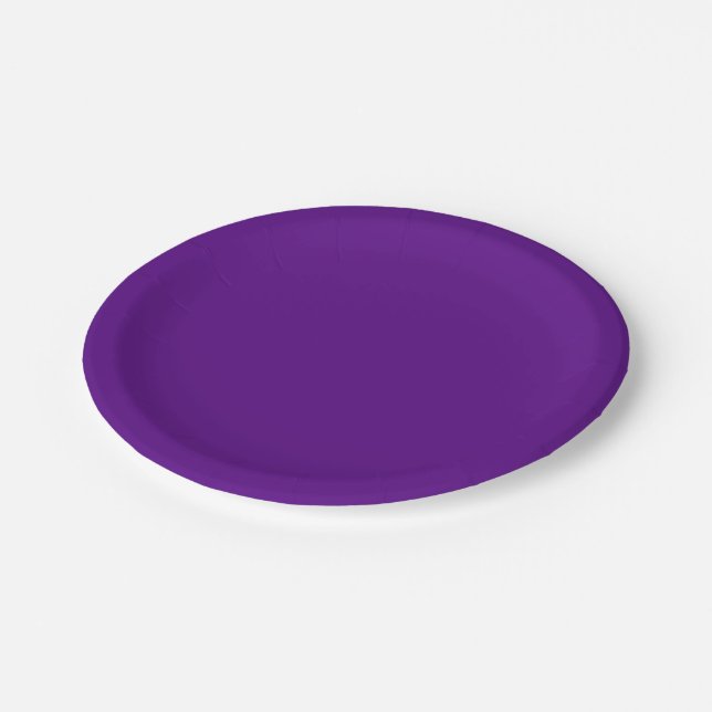 Prato De Papel Cor Sólida: Roxo (Inclinado)