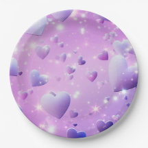 Coração com Brilho Roxo 