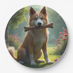 Prato De Papel Coração de um Cão – Arte em Papel de Retrato de Ca