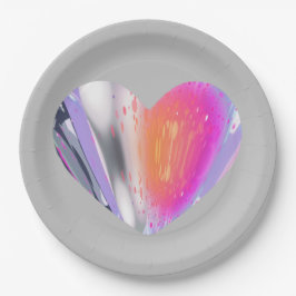 Prato De Papel Coração Mistério