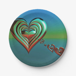 Prato De Papel Corações Alto do Céu