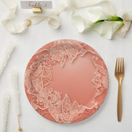 Prato De Papel Coral design AI art 