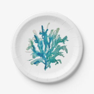 Prato De Papel Coral Reef Painting Beach Paper Plates