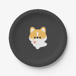 Prato De Papel Corgi Amoroso