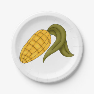 Prato De Papel Corn Cob