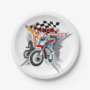 Prato De Papel Corrida Xtreme Motocross Esporte