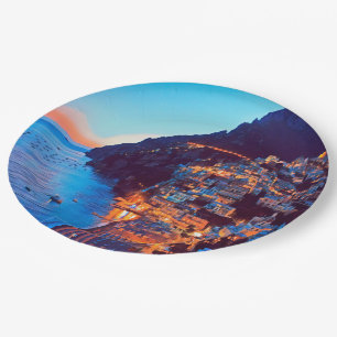 Prato De Papel costa ldp POSITANO Amalfi - pôr do sol tirado pelo