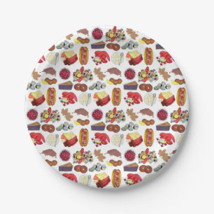 Prato De Papel Costa Nova Inglaterra Comidas Nordeste América do