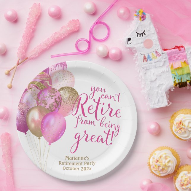 Prato De Papel Cota Funny de Reforma Rosa (Festa)