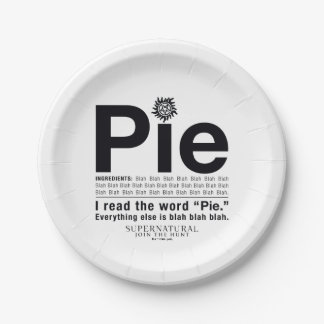 Prato De Papel Cota "Pie" sobrenatural