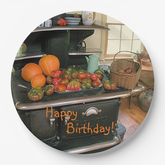 Prato De Papel Country Harvest Cookstove (Frente)