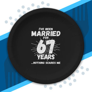 Prato De Papel Couples Married 67 Years - Funny 67th Anniversary