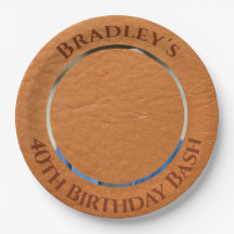 Couro aniversário de 40 anos Brown