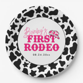 Prato De Papel Cowgirl Disco Pink First Rodeo