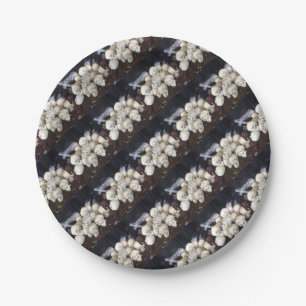 Prato De Papel Crânios Assustadores com globos oculares