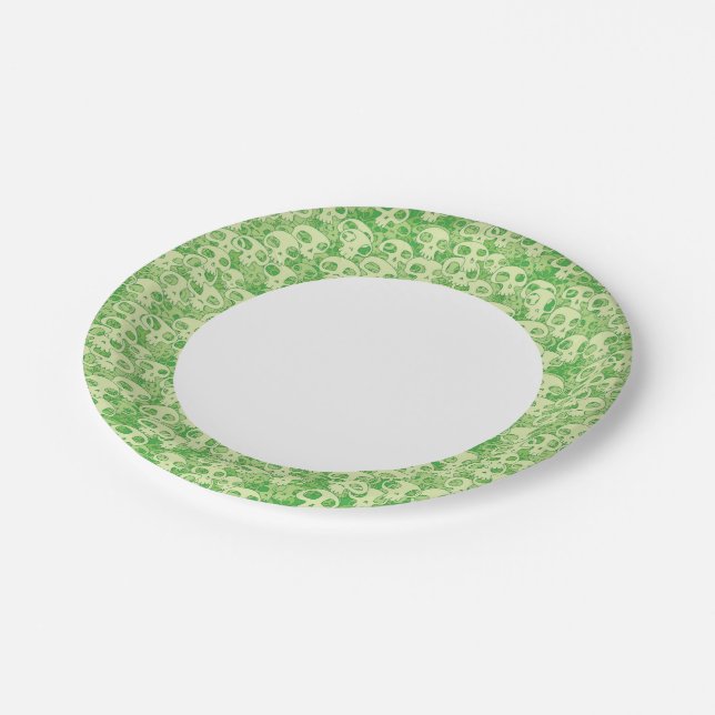 Prato De Papel crânios Legal (Inclinado)