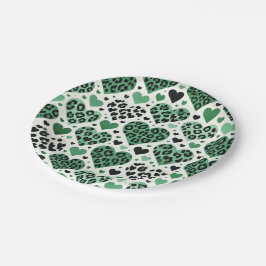 Prato De Papel Crazy Love (Verde)
