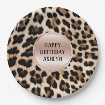 Cream Black Brown Leopard Blush Pink Aniversário