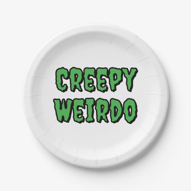 Prato De Papel Creepy Weirdo (Frente)