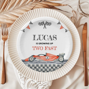 Prato De Papel Crescendo Duas Placas De Papel Rápidas Para Aniver
