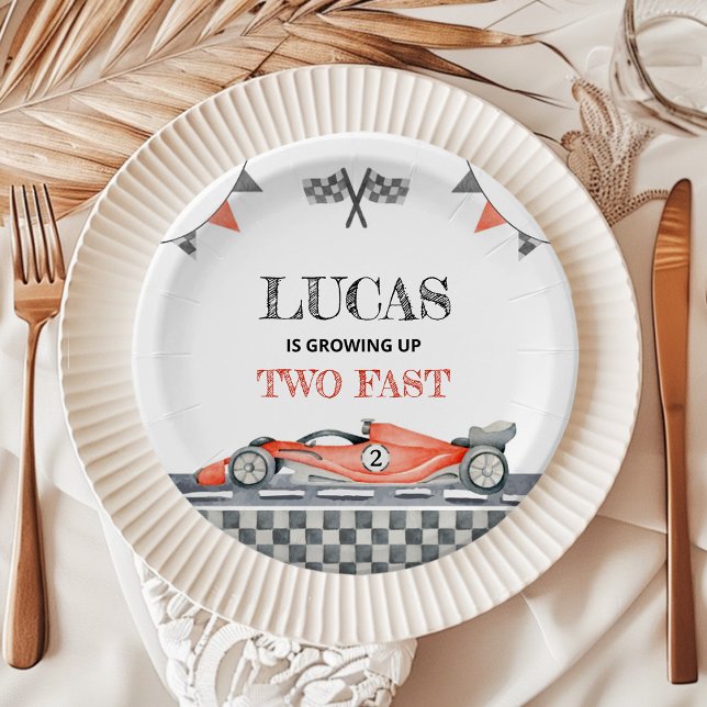 Prato De Papel Crescendo Duas Placas De Papel Rápidas Para Aniver (Criador carregado)