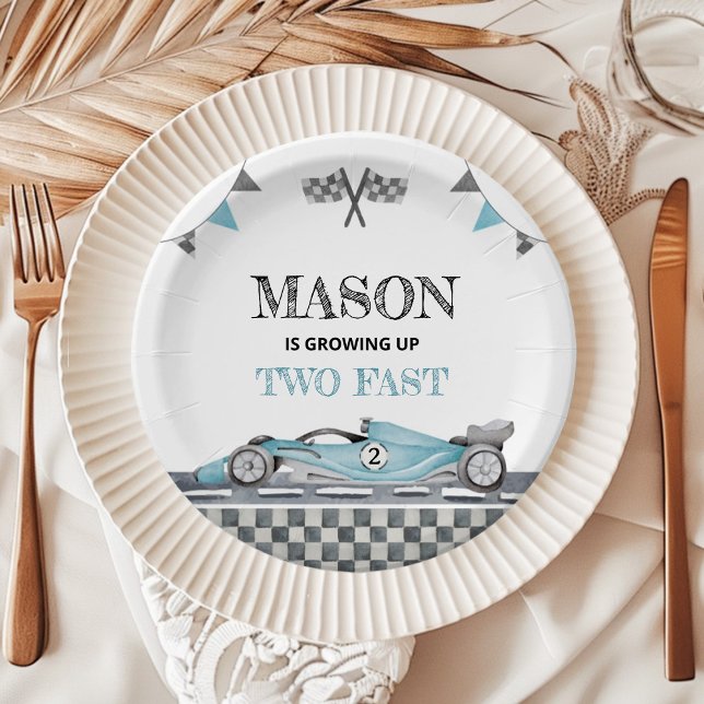 Prato De Papel Crescendo Duas Placas De Papel Rápidas Para Aniver (Criador carregado)