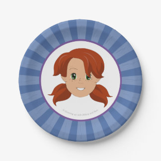 Prato De Papel Crescer acima com abadia e placa do partido de Sam