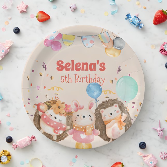 Prato De Papel Criança de florestas aquáticas (Criador carregado)