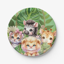Criança Selvagem Selva Kawaii Animais