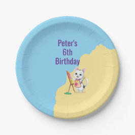 Prato De Papel Crianças de festas de arte em festas de pintura